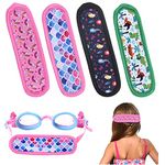 4 Pieces Swim Goggles Strap Cover for Kids Neoprene Fabric Goggles Strap Cover Diving Mask Slap Straps Cover for Boys and Girls Children - Pain Free & Tangle Free