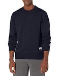 Champion Authentic Originals Men's Sueded Fleece Sweatshirt, Navy Heather, Medium