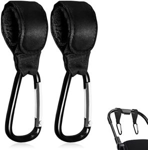 2 Unità Nero Passeggino Ganci universale Fit per appendere il vostro Shopping Bags Zaino, passeggino accessori