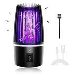 Mosquito Killer Lamp, 4000mAh Electric Fly Catcher USB Rechargeable, 2 in 1 Insect Trap Lamp And Lighting Lamp, Pest Repellent Mosquitoes Killer Light for Indoor & Outdoor