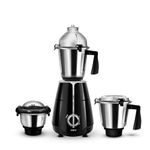 Wipro Elato FMG208 800 Watt Mixer Grinder with 3 Jars,Heavy Duty 100% Copper Ball Bearing Motor with 5 Year Warranty,Superfast Grinding,Clip Lids - Hands Free use, 3 Jars Mixer Grinder 800 Watt,Black