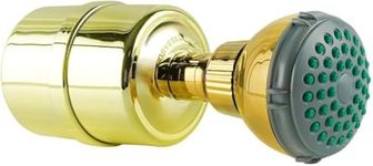 Crystal Quest Shower Filter with Shower Head - Gold - Advanced Multi Stage Filtration for Cleaner Water - Removes Chlorine, Heavy Metals - Promotes Healthier Skin, Softer Hair - Long-Lasting