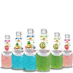 American Delight Flavor Drink with Basil Seed | Kiwi, Cocktail, Strawberry Flavor Fruit drink with Basil Seeds aka Sabja Seeds | Pack of 6 x 300ml Each | Ready to Serve Drink