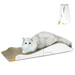 ComSaf Cat Scratcher Cardboard, Corrugated Scratch Pad, Cat Scratcher Lounge Bed for Furniture Protection, Cat Training Toy (Duck)