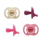 Tommee Tippee Ultra-Light StayPut Dummy, 6-18m, 4-Pack, One-Piece Silicone Soother