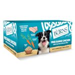 Burns Pet Nutrition Natural Wet Dog Food For Adult & Senior Dogs – Organic Chicken, Carrots & Organic Brown Rice (12 x 150g)