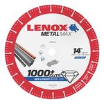 Lenox Tools METALMAX Cut Off Wheel, Diamond Edge, 14-Inch x 1-Inch (1972932)