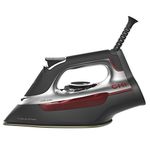 CHI Steam Iron for Clothes with Titanium Infused Ceramic Soleplate, 1700 Watts, XL 10 feet Cord, 3-Way Auto Shutoff, 300+ Holes, Professional Grade, Silver (13101)