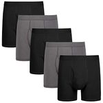 Natural Feelings Boxer Briefs Mens Underwear Cotton Men's Boxer Briefs Pack with Pouch Fly L