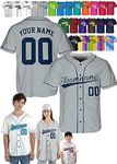 Custom Baseball Jersey - Personalized Baseball Shirt Sport Uniform for Men Women Adult Boys - Customized Make Your Own Jersey