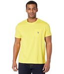 U.S. Polo Assn. Men's Crew Neck Pocket T-Shirt (Color Group 2 of 2), Mid Day Yellow, Medium