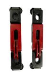 CLOUDSALE Hinge Step for Thar Folding Red & Black Colour Foot Step (Set of 2)