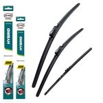 Heyner Wiper Blades Fits VW T-Roc 2017-2022 Hybrid Full Set Front Rear Wipers HH2620ST13G