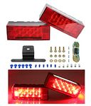 PEAKTOW PTL0102 Deluxe 12V Rectangular Low Profile Submersible LED Trailer Stop/Turn/Tail Light Kit