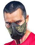 Sparthos Training Mask High Altitude Mask – for Gym Sport Workouts, Running, Biking, Elevation, Working - Athletic Exercise Work Out Runner Face Mask - Mask 2 3 – for Men Women Athlete [Camo + Case]