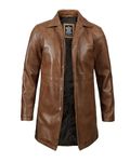 Decrum Brown Leather Jackets Men - Real Lambskin Leather Jacket Adult | [1501483] Super Camel, M