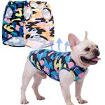 Uadonile Dog Cooling Shirts, Small Dog Shirts Dog Clothes for Boy Girl Dogs, Dogs Cooling T-Shirts for Bichon, Scottle,Dog Summer Shirts, Dog UV Shirt, Dog UV Shirt, S, 2 Pcs