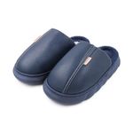 VRITRAZ Mens Winter Fur Slippers (Stich-Blue, UK-10)