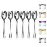 Dinner Spoons, Kyraton 6 Pieces 19cm Stainless Steel Table Spoon, Soup Spoons, Dessert Spoons Sliverware Dishwasher Safe Set of 6