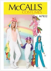 McCalls 7852 - Patrón de costura para mamelucos, disfraces para niños (3-4, 5-6, 7-8)