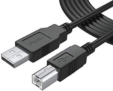 25Ft Extra Long USB-2.0 Cable Type-A to Type-B High Speed Cord for Audio Interface, Midi Keyboard, USB Microphone, Mixer, Speaker, Monitor, Instrument, Strobe Light System Mac PC Type A to Type B