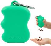 Springer Dog Treat Pouch for Effort-Free Squeeze Dispensing - Easy-fill, Food-Grade Silicone Treat Pouches for Pet Training - Includes Carabiner-Green