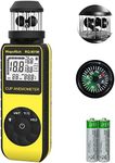 Pocket Anemometer RQ-881M Handheld Anemometer Update Wind Meter with 360° Rotation Any Wind Direction for Measuring Wind Speed, Temperature with LCD Backlight for Shooting, Drone Flying-2022 Newest