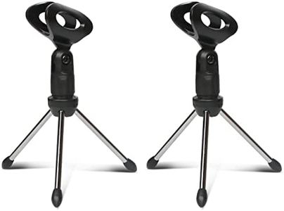 Depusheng soporte micrófono de escritorio trípodes para micrófonos ajustables(2 piezas)