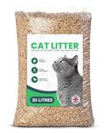 Munnie Cat Litter 30L – Biodegradable, Dust-Free, Unscented Wood Pellet Cat Litter for Cats & Kittens – Ultra-Absorbent, Non-Clumping, Wood-Based Litter for Maximum Odor Control & Moisture Lock