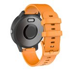 OVERSTEP Compatible with Garmin Vivoactive 3 Band/Vivoactive 3 Music Watch Band/,20mm Silicone Band for Galaxy Active 2 40mm 44mm Bands/Samsung Gear Sport/Galaxy Watch Band 42mm Smartwatch, Orange