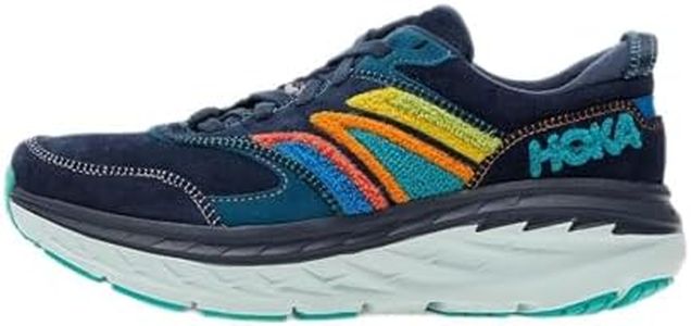 HOKA ONE ONE Bondi L Embroidery, Chaussures de randonnée Unisexe-Adultes, Outer Space/Atlantis, 43 1/3 EU