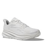 HOKA ONE ONE Womens Clifton 9 Textile Trainers, White White, 8