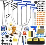 Super PDR Paintless Dent Rods Repair Tools, Stainless Steel Dent Removal Rods with Professional Dent Repair Kit, Paintless Repair of 99% of dents for Repairing Hail Damage, Body Dents、Creases