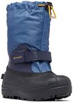 Columbia Unisex-Child Kids Powderbug Forty Snow Boot, Dark Mountain/Collegiate Navy, 8 Little Kid