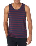 Amazon Essentials Men's Regular-fit Tank Top, Navy/Port, Medium