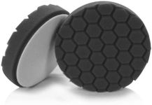 Chemical Guys BUFX_106HEX6 BUFX_106_HEX6 Hex-Logic Finishing Pad, Black (6.5 Inch Pad Made for 6 Inch Backing Plates), 1 Pad Included