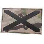 Large IR Multicam Alabama State Flag 3x5 Scotland Big Plate Carrier Chest Fastener Patch