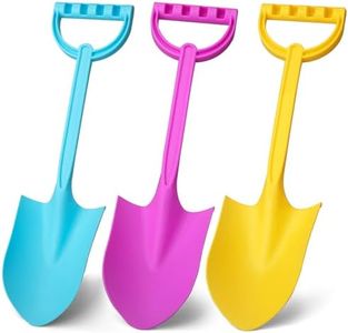 3 Pack Big Beach Sand Shovels Toys, 16 Inch Heavy Duty Plastic Sand Spade Shovel for Kids Adults, Beach Sand Toy- Great for Sandbox,Outdoor, Snow Scoop, Planting Shovels for Digging, Gardening