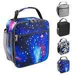 Magcubic Insulated Lunch Bag Women Men,Leakproof Portable Lunch Box for Kids Teen Boys Girls for Office School Camping Hiking Outdoor Beach Picnic-Galaxy