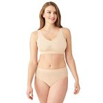 Wacoal Women's B-Smooth Bralette with Removable Pads, Natural Nude, 34