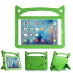 iPad Mini Case Kids Light Weight Shock Proof Handle and foldable stand Case for iPad Mini 1/ Mini 2 / Mini 3/Mini 4 (iPad mini 1/2/3/4, Green)