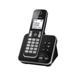 Panasonic KX-TGD620 Cordless Home Phone with dedicated call block key for easy call block registration, and Digital Answering Machine - Black and Silver