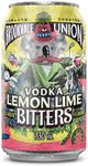 Brookvale Union Vodka Lemon Lime Bitters Mixed Drink, Zesty & Refreshing Finish, 4% ABV, 330mL (Case of 24 Cans)