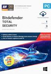 BitDefender Total Security Latest Version (Windows) - 1 User, 3 Years (Activation Key Card)