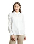 Symbol Premium Women's Solid Regular Fit Shirt (SBP-SS24-WSH-501_Off White S)