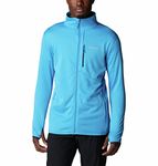 Columbia Mens Park View Fleece Full Zip, Compass Blue Heather, L