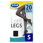 Scholl Light Legs Compression Tights for Women 20 Denier, Black, Small