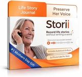 Storii - Record Your Life Story: Guided Voice Journal & Audio Memoir - A Unique Way to Share Your Story - 12 Months of Call Prompts & Automatic Transcription - Gift for Grandma, Grandpa, Mom & Dad