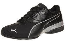 PUMA Men Tazon 6 FM Road Running Shoes, Puma Black-Puma Silver, 8 UK