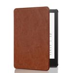 SCSVPN Case for Kindle Paperwhite 11th Generation 2021 and Kindle Paperwhite Signature Edition with Hand Strap, Auto Sleep/Wake Smart Slim Durable PU Leather Cover for 6.8'' Kindle Paperwhite, Brown